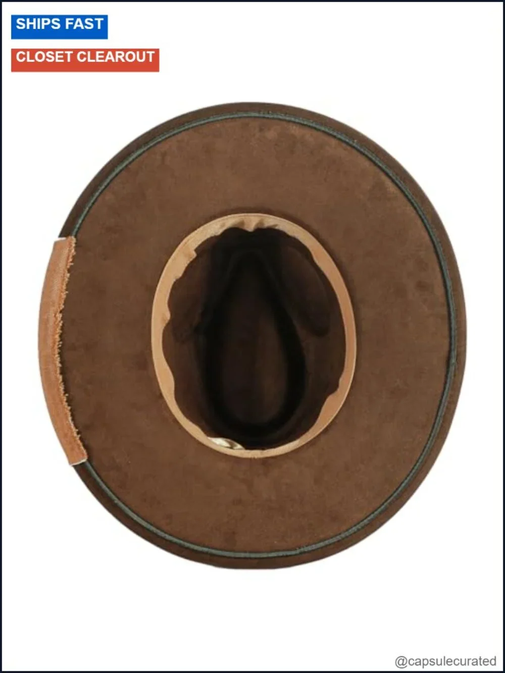 Handmade Wide Brim Fedora Hat Suede Fabric for Men Women Western Rancher Style